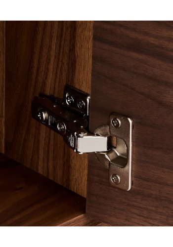 Tokyo liten skjenk, m. 3 drer og 3 skuffer - brun valntt (155x45)