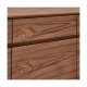 Tokyo Stor skjenk, med 4 drer og 4 skuffer - brun valntt (205x45)