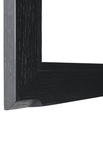 Tokyo vitrineskap, m. 4 drer, 2 skuffer, hyller, LED lys - glass, sort eikefiner og metall