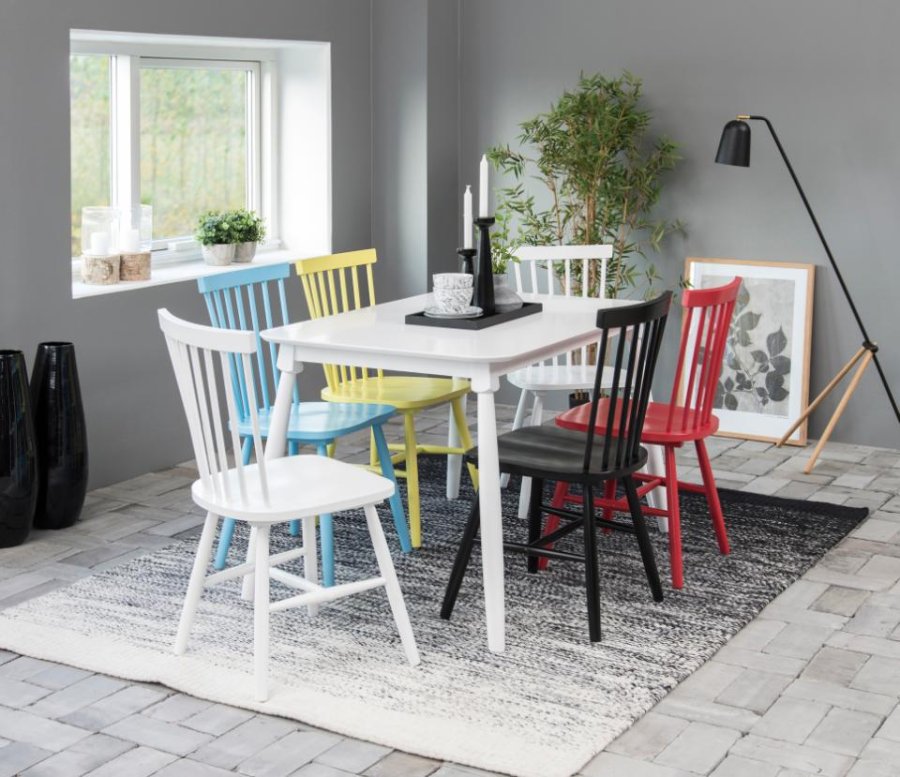 ACT NORDIC Riano spisebordsstol - hvid birketr