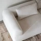 ROWICO Falkner soffa 3-sits ljusbeige tyg Oscar #1 (c3)