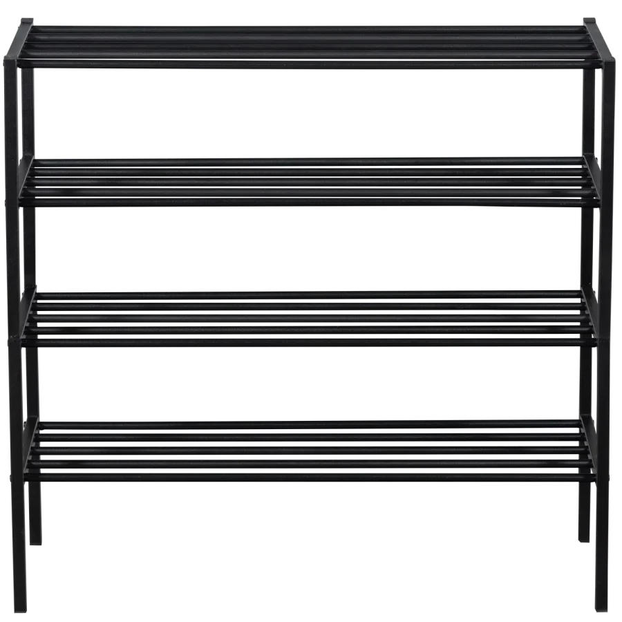 WOOOD Ferro skohylde - sort jern (st med 3 stabelbare stativer)