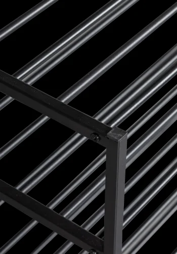 WOOOD Ferro skohylde - sort jern (st med 3 stabelbare stativer)