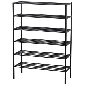 WOOOD Ferro skohylde - sort jern (st med 3 stabelbare stativer)