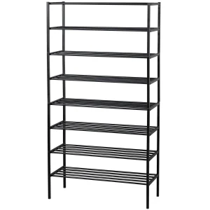 WOOOD Ferro skohylde - sort jern (st med 4 stabelbare stativer)