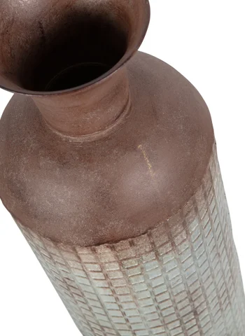 WOOOD Kari dekorativ vase, rund - brunt jern (H:60)