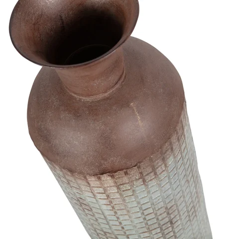 WOOOD Kari dekorativ vase, rund - brunt jern (H:60)