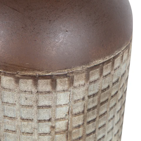 WOOOD Kari dekorativ vase, rund - brunt jern (H:60)