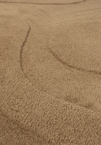 WOOOD Alya gulvtppe, organisk - lysebrun polyester (170x240)