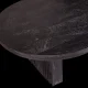 WOOOD Steppe salongbord, ovalt - svart mangotre (110x72)