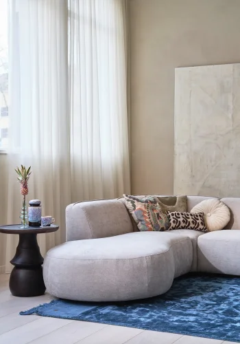 WOOOD EKSKLUSIV Polly sofa U-form, venstre - ekte polyester