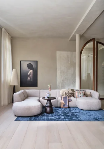 WOOOD EKSKLUSIV Polly sofa U-form, venstre - ekte polyester