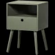 WOOOD Ozzy natbord, m. 1 rum og 1 skuffe - varm grn MDF (36x30)