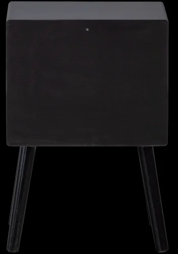 WOOOD Ozzy natbord, m. 1 rum og 1 skuffe - sort MDF (36x30)