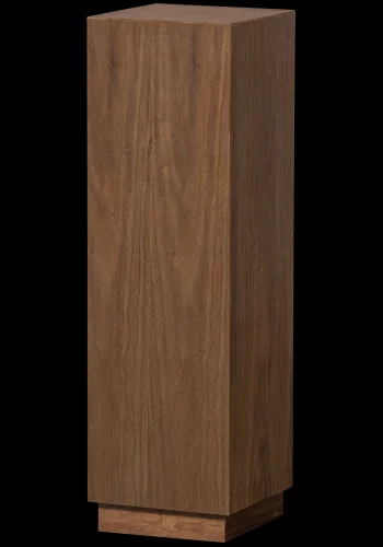 WOOOD Enid piedestal, kvadratisk - valnddefinér (24x24)