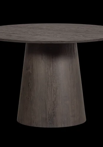 WOOOD Maan spisebord, rund - mrkebrun MDF (120)