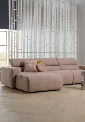 WOOOD Ferry sidobord, runt � krommetall (�30)