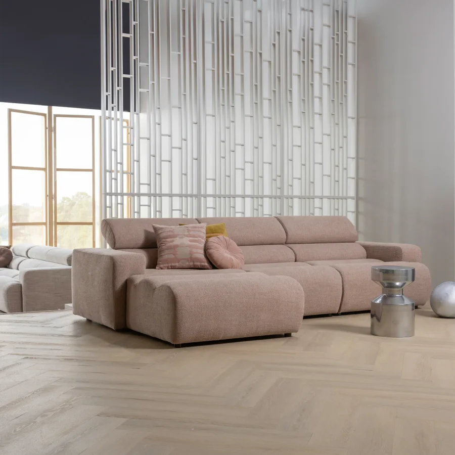 WOOOD Ferry sidobord, runt � krommetall (�30)