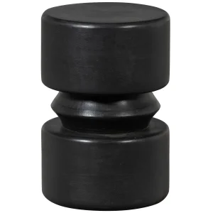 WOOOD Tuve sidebord, rund - brun/sort MDF (30)