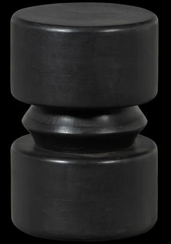 WOOOD Tuve sidebord, rund - brun/sort MDF (30)