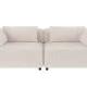 ROWICO Falkner soffa 3-sits ljusbeige tyg Oscar #1 (c3)