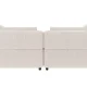 ROWICO Falkner soffa 3-sits ljusbeige tyg Oscar #1 (c3)