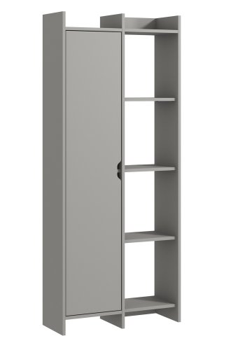 FUNZI LIVING Tilbud bokhylle, m. 1 dr - gr melamin