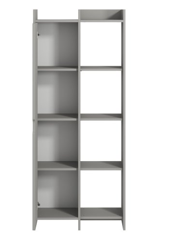 FUNZI LIVING Tilbud bokhylle, m. 1 dr - gr melamin