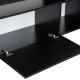 NORDVRK Beliz TV-bord, m. PVC-kant LED-lys - tre svart melamin (192x37)