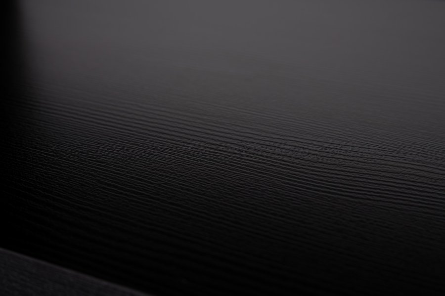 NORDVRK Beliz TV-bord, m. PVC-kant LED-lys - tre svart melamin (192x37)