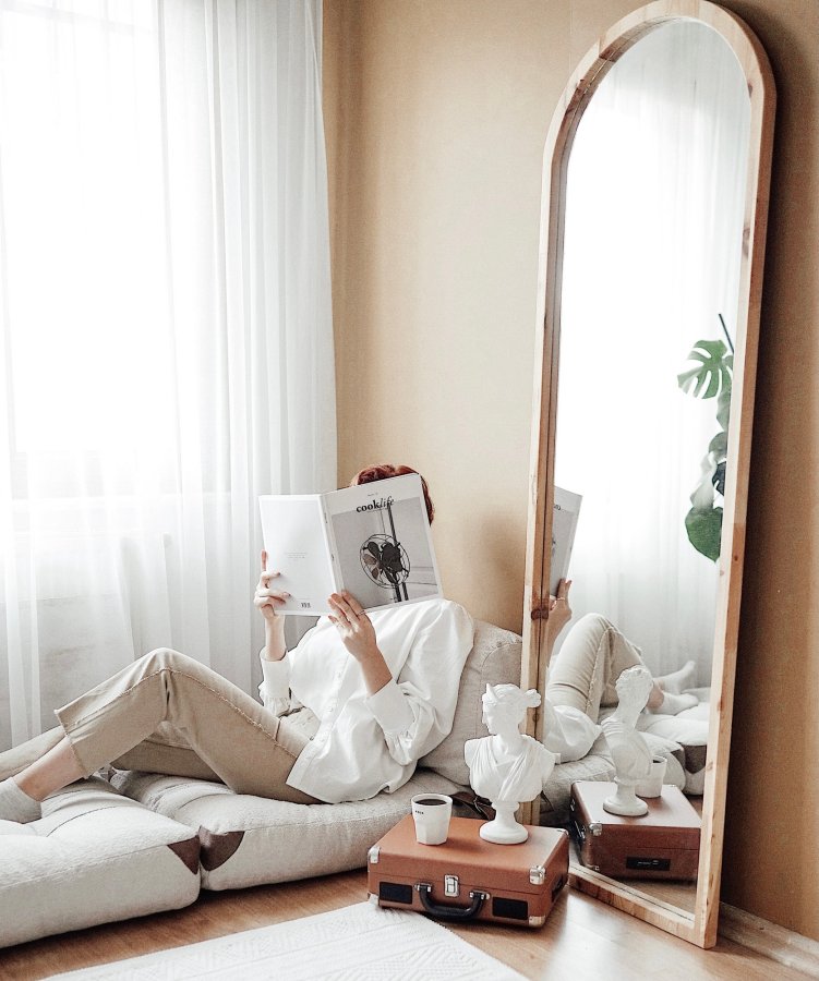 NORDVRK Fold Teddy - Kremfarget 1-manns sovesofa