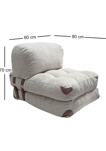 NORDVRK Fold Teddy - Gr 1-manns sovesofa