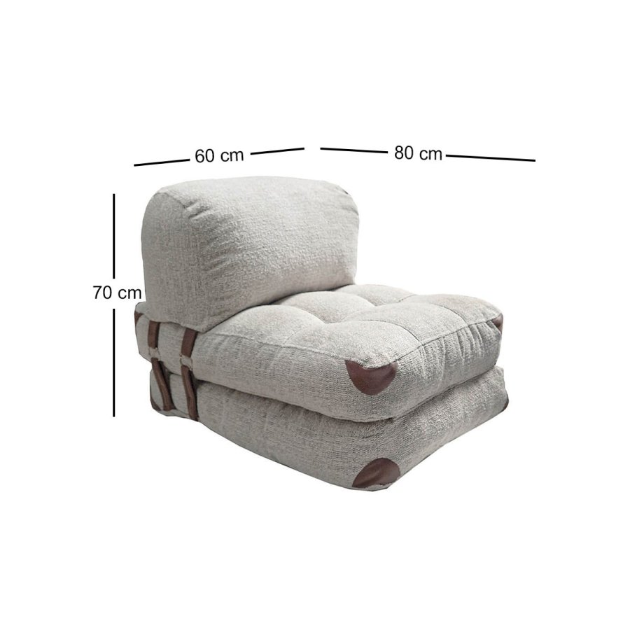 NORDVRK Fold Teddy - Gr 1-manns sovesofa