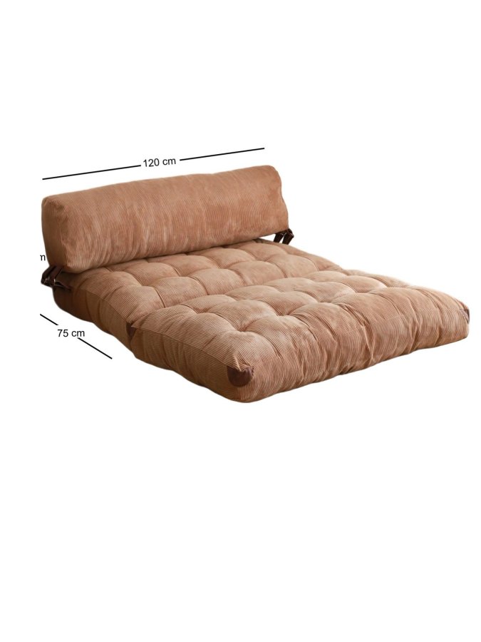 NORDVRK Fold Kadife 2 - Camel 2-manns sovesofa
