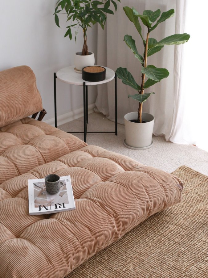 NORDVRK Fold Kadife 2 - Camel 2-manns sovesofa