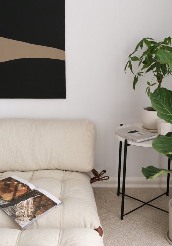 NORDVRK Fold Teddy 2 - Kremfarget 2-manns sovesofa