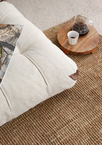 NORDVRK Fold Teddy 2 - Kremfarget 2-manns sovesofa