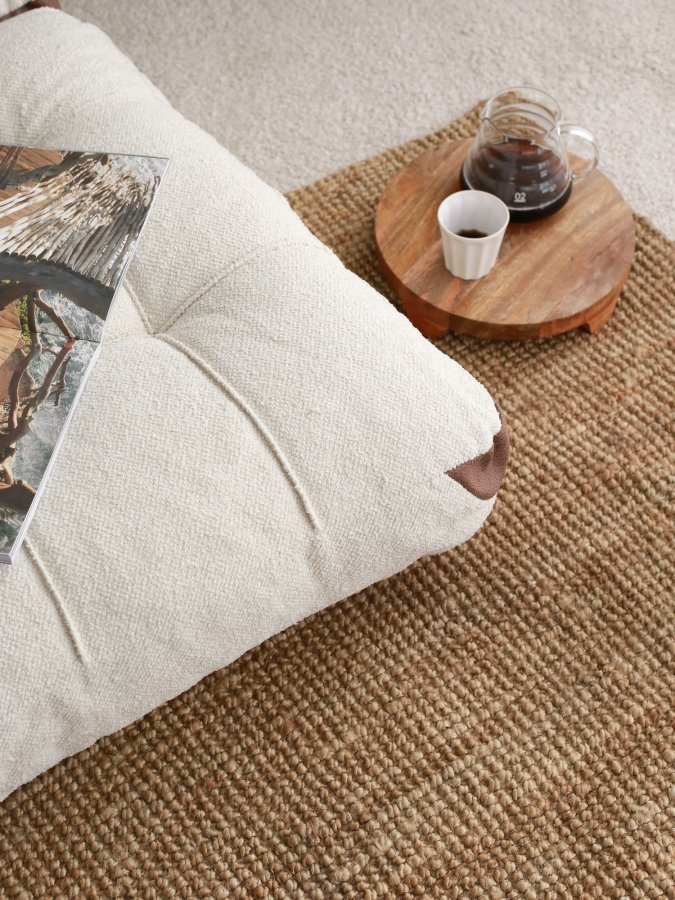 NORDVRK Fold Teddy 2 - Kremfarget 2-manns sovesofa