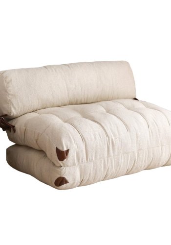 NORDVRK Fold Teddy 2 - Kremfarget 2-manns sovesofa