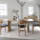 Harmony spisebordsstol - natur eg og sort PU