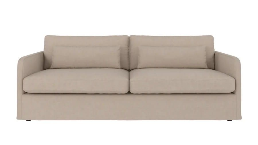 ROWICO Peyton soffa 3-sits beige tyg Ursula #282 (c3)