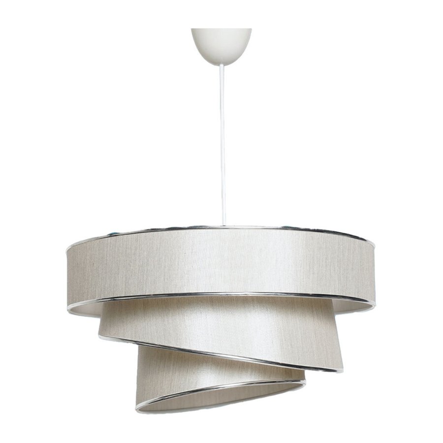 LUMI Couper taklampe - beige bomull og slv