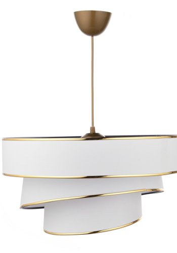 LUMI Couper taklampe - bomull og gull