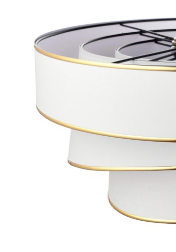 LUMI Couper taklampe - bomull og gull