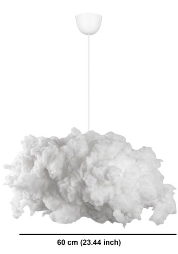 LUMI Serenity taklampe - hvit bomull