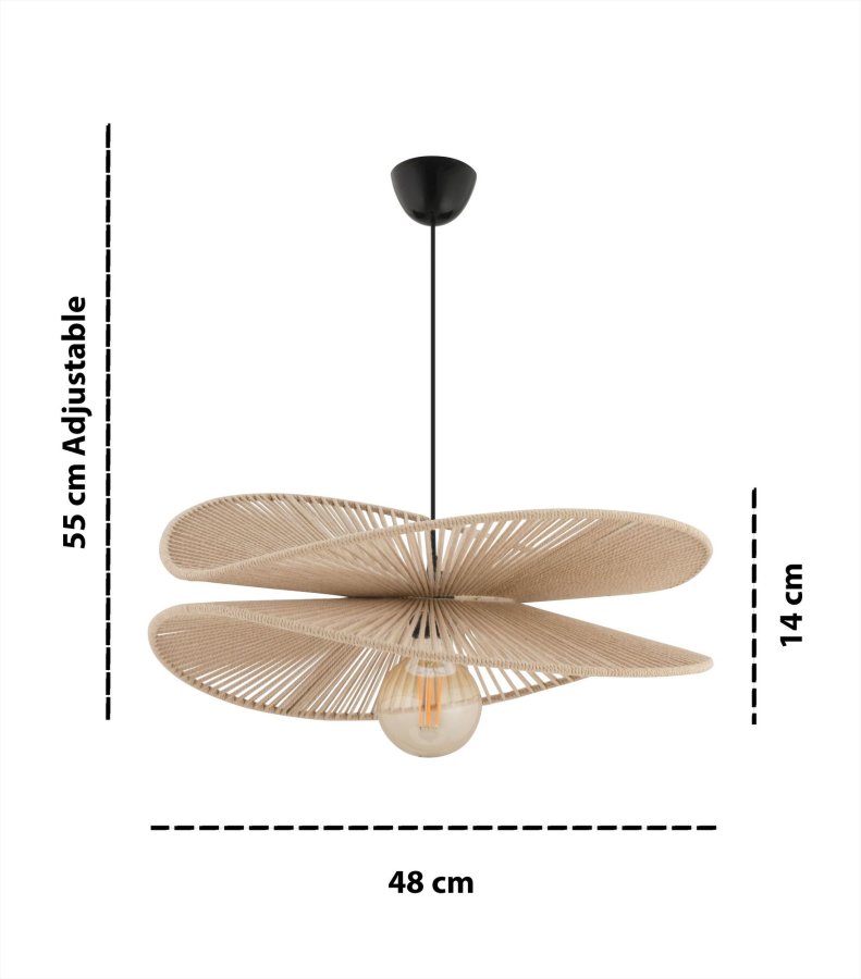 NORDV&Auml;RK P�sklilja - Beige ljuskrona