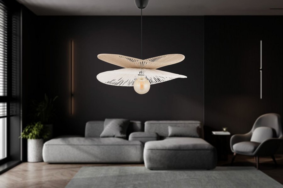 NORDV&Auml;RK P�sklilja - Beige, vit ljuskrona