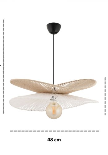 NORDV&Auml;RK P�sklilja - Beige, vit ljuskrona