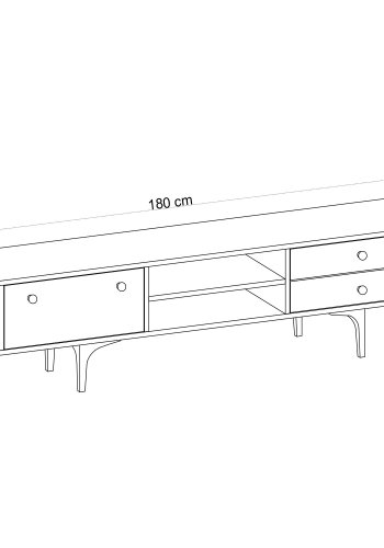 NORDVRK Alessa TV-stativ, eik