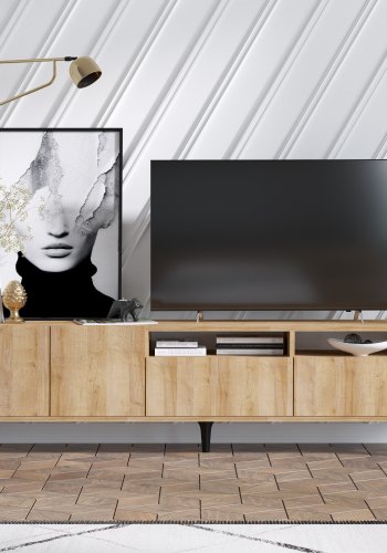 NORDVRK Ross TV-stativ, eik